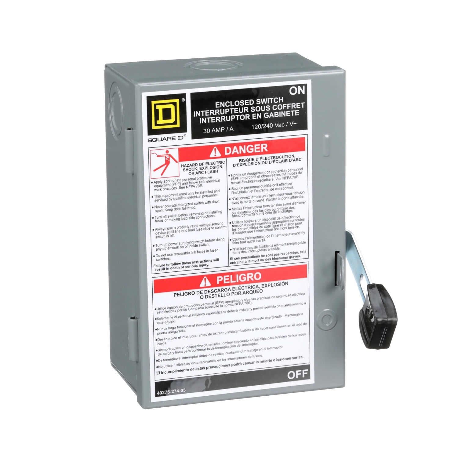 Schneider SWITCH FUSIBLE LD 120/240V 30A